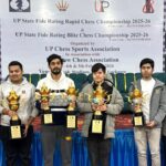 प्रखर त्रिपाठी बने यूपी स्टेट रैपिड शतरंज चैंपियन; गोपाल कृष्णा ने जीता ब्लिट्ज का खिताब