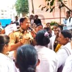 डिप्टी सीएम आवास के समक्ष एएनएम कर्मियों का प्रदर्शन, 2027 चुनाव में परिणाम भुगतने की दी चेतावनी